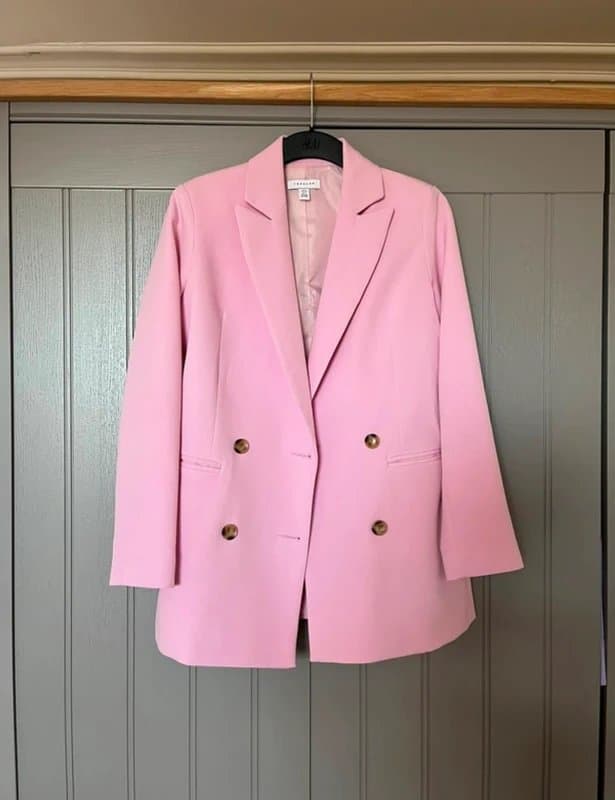 Topshop Topshop light pink blazer uk size 8