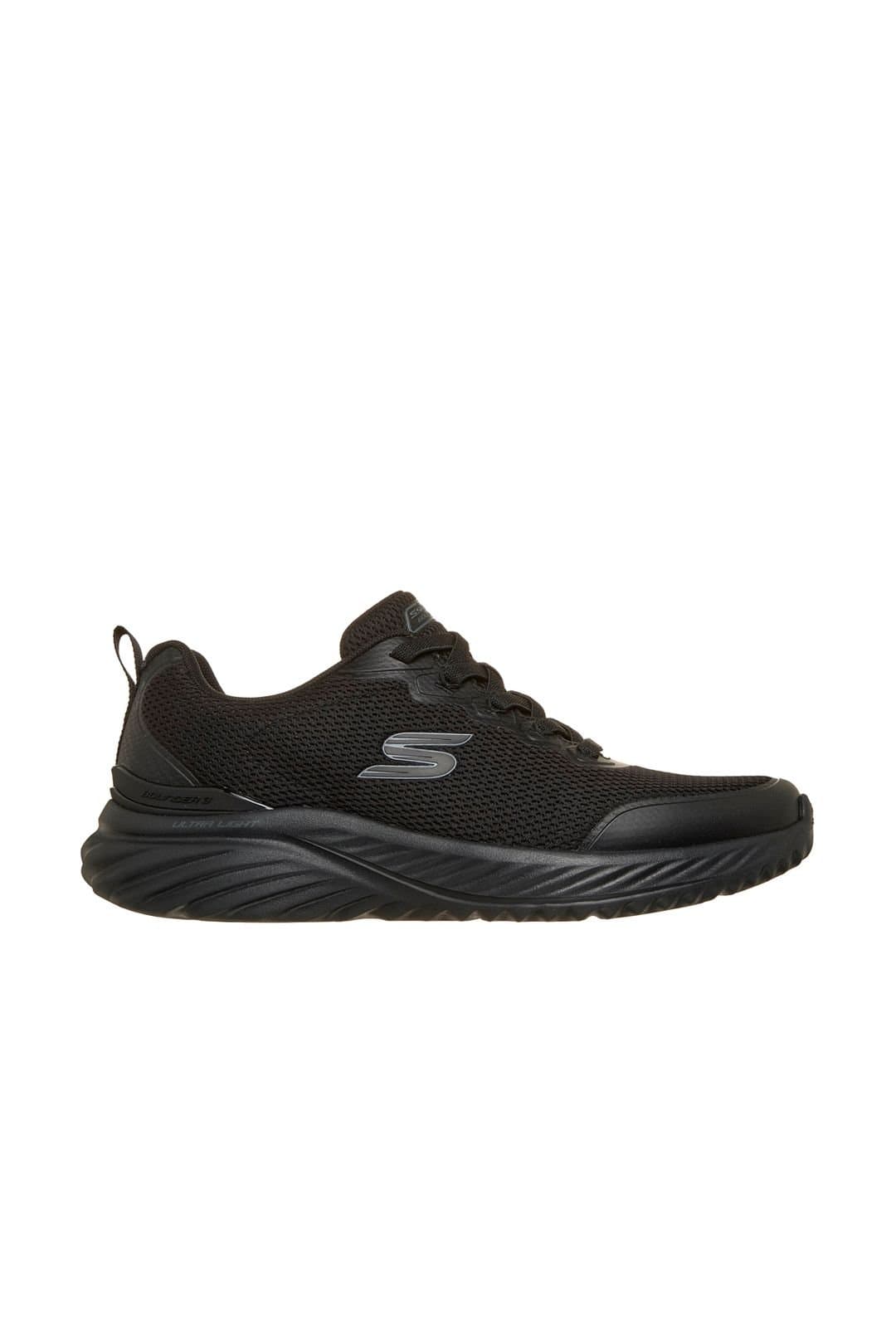 Skechers Skechers Men's Bounder 3.0 Mesh Slip-On Trainers With Air-Cooled Memory Foam Black