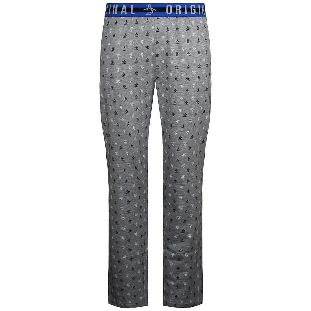 Original Penguin Original Penguin Men's Jersey Pyjamas Bottoms in Grey