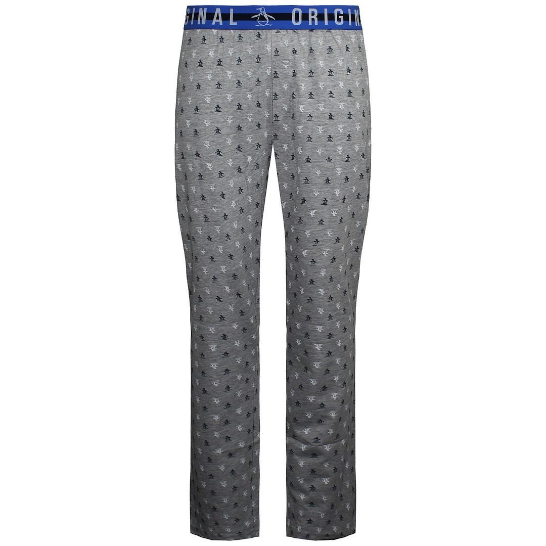 Original Penguin Original Penguin Men's Jersey Pyjamas Bottoms in Grey - 2