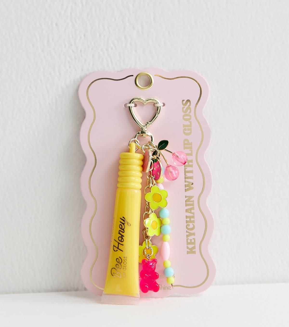 New Look Yellow Honey Lip Balm Key Chain New Look