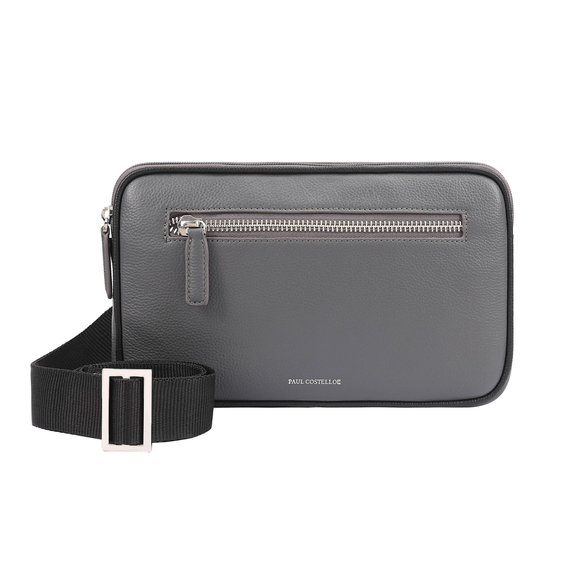 Paul Costelloe Paul Costelloe Men's Joe Leather Manbag in Grey