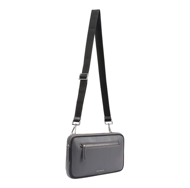 Paul Costelloe Paul Costelloe Men's Joe Leather Manbag in Grey - 3