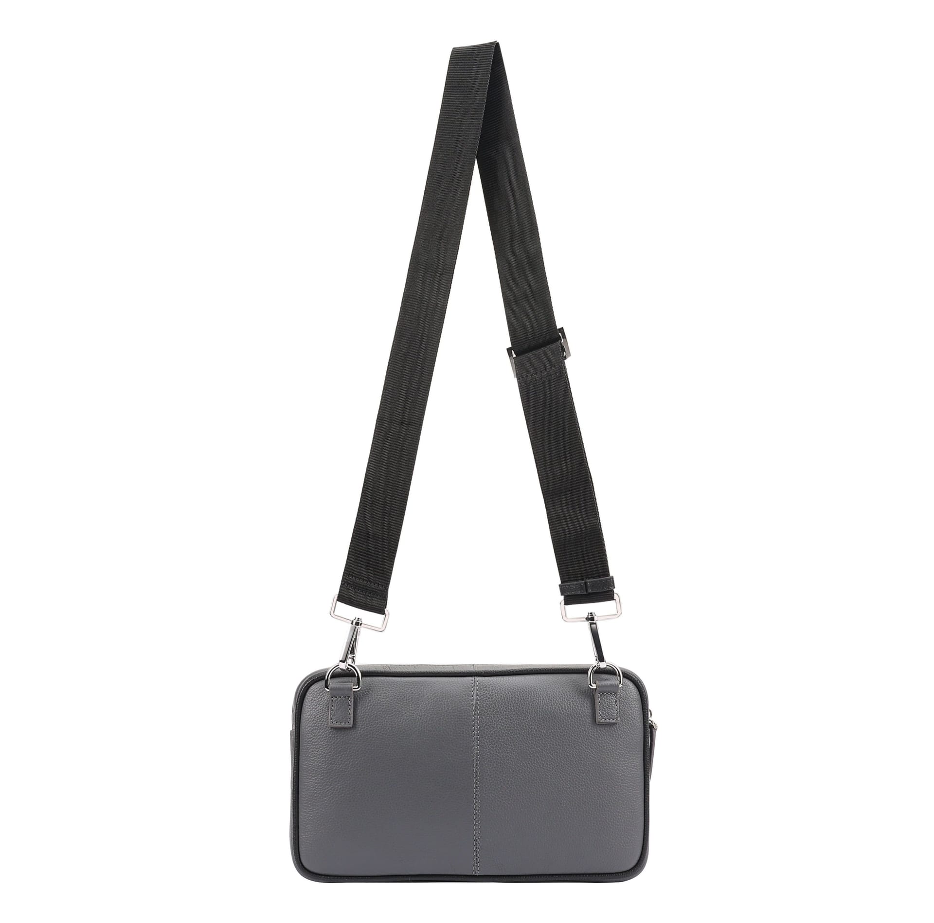Paul Costelloe Paul Costelloe Men's Joe Leather Manbag in Grey - 4