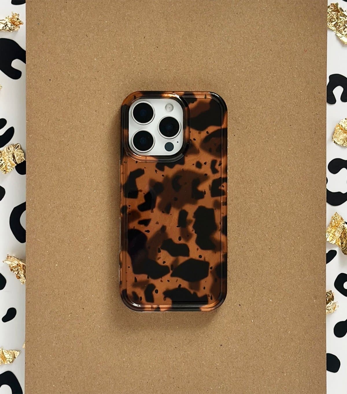 Coconut Lane Dark Brown Leopard Phone Case Coconut Lane New Look