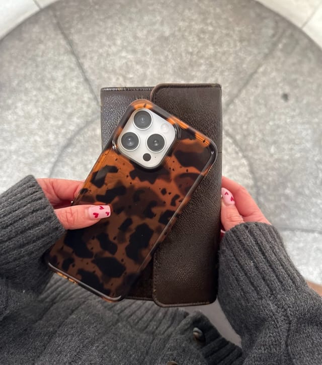 Coconut Lane Dark Brown Leopard Phone Case Coconut Lane New Look - 3