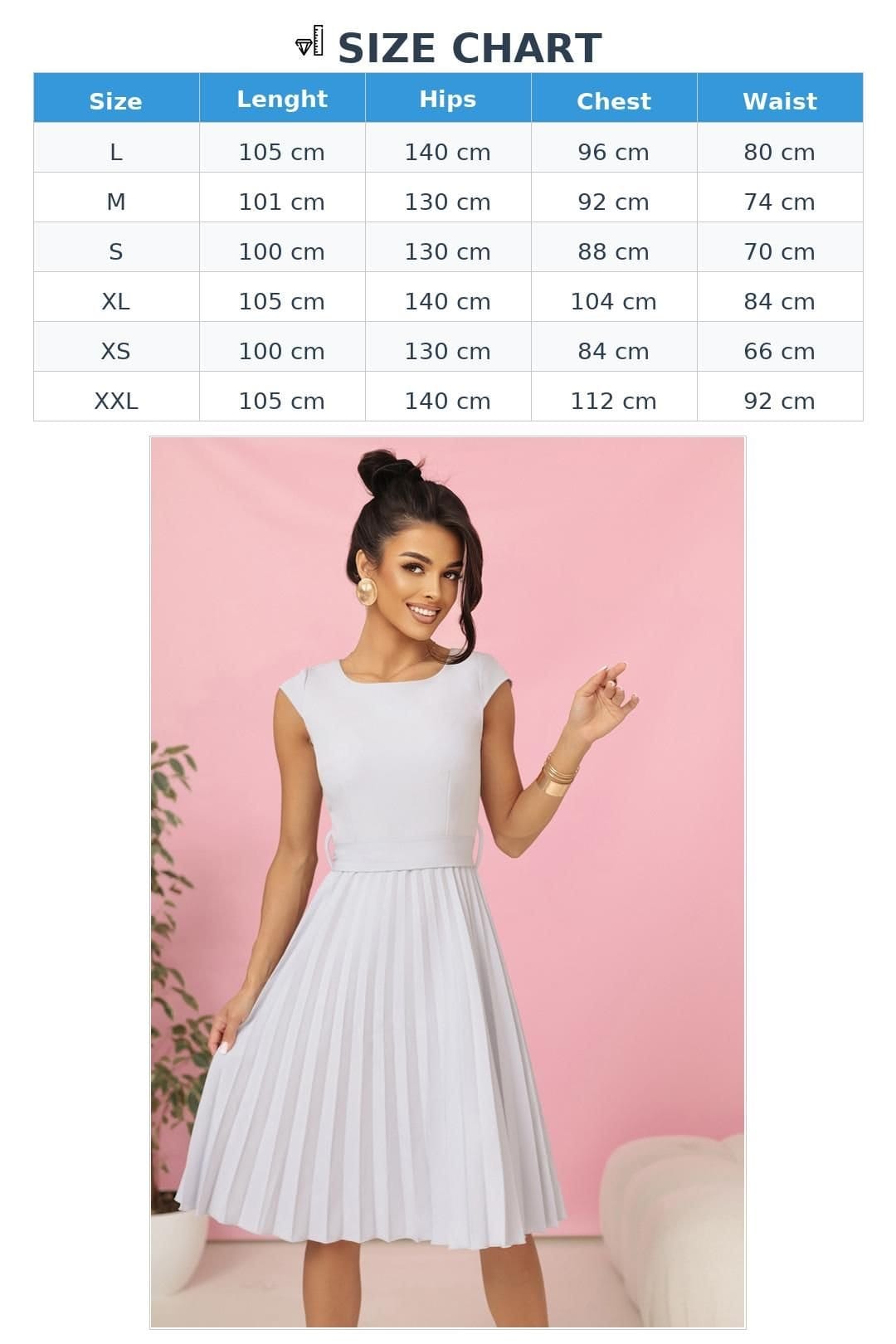 Love Lace Love Lace Women's Pleated Midi Dress for Wedding & Communion in Grey - 4