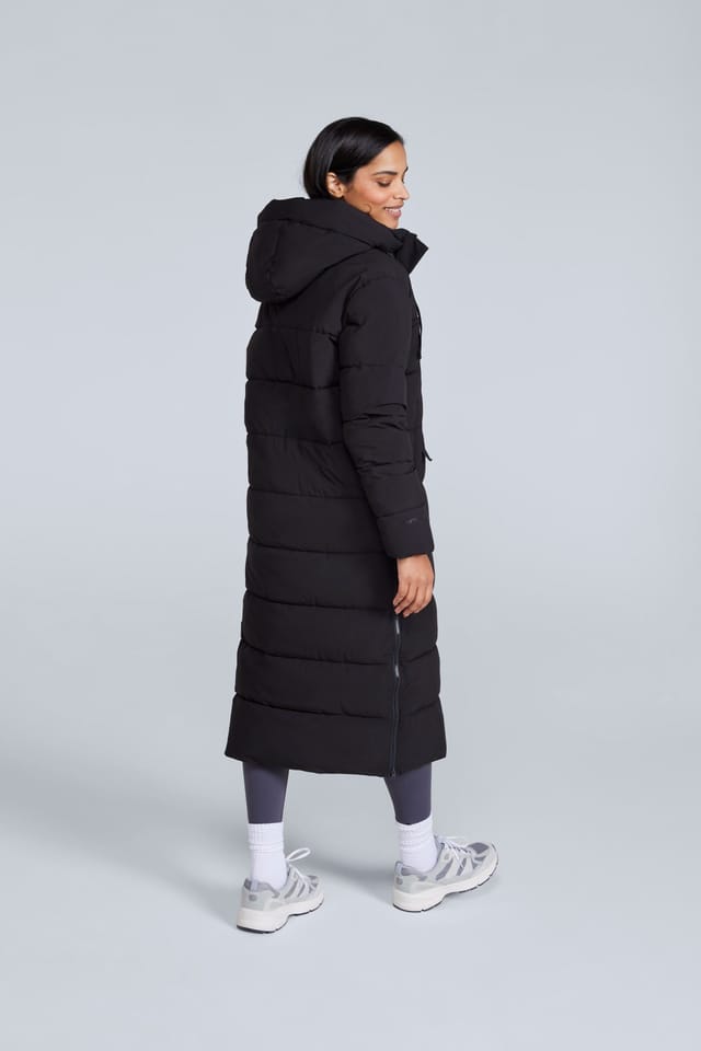 Animal Animal Women's 'Comfort Cloud' Water Resistant Thermal Tested Detachable Hood Coat in Jet Black - 2