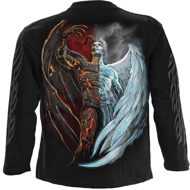Spiral Spiral Men's DIVIDED SOUL - Longsleeve T-Shirt Black - 3