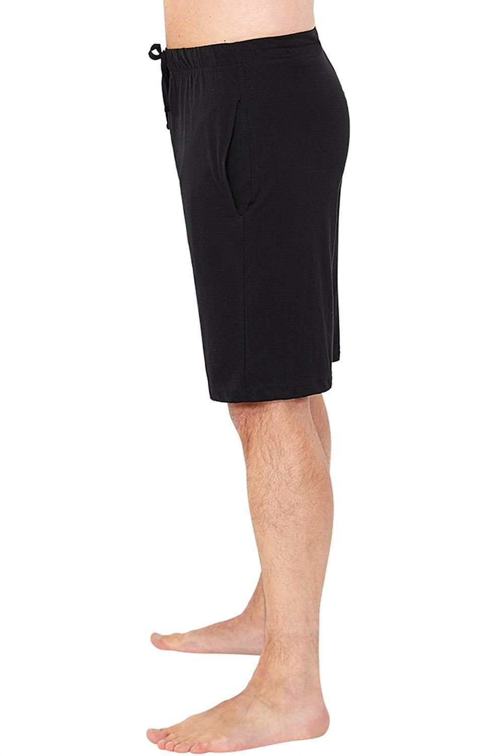Just Essentials Just Essentials Men's Mens Jersey Pyjama Shorts in Black - 2