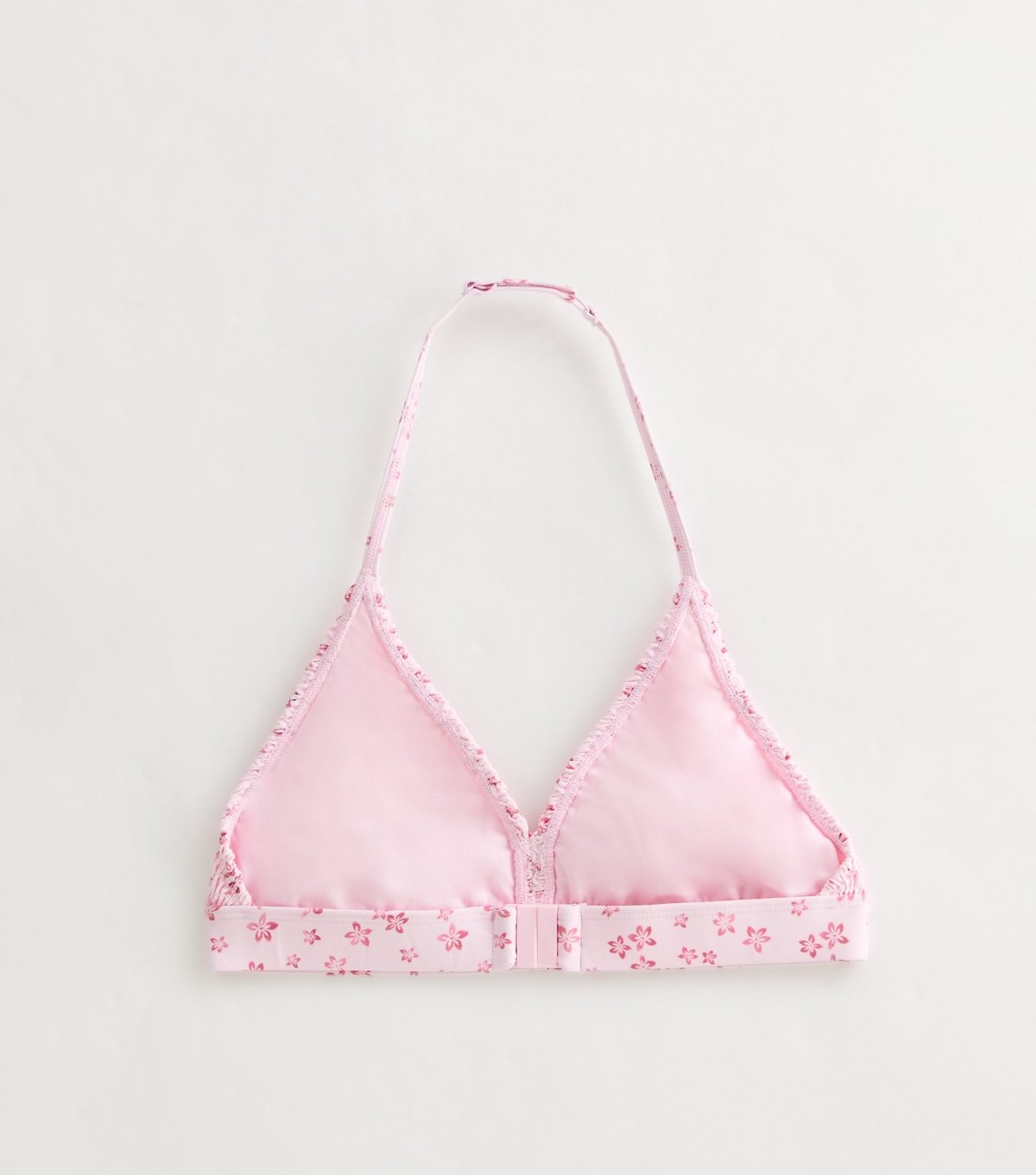 New Look Girls' Light Pink Floral Shirred Bikini Set New Look - 2