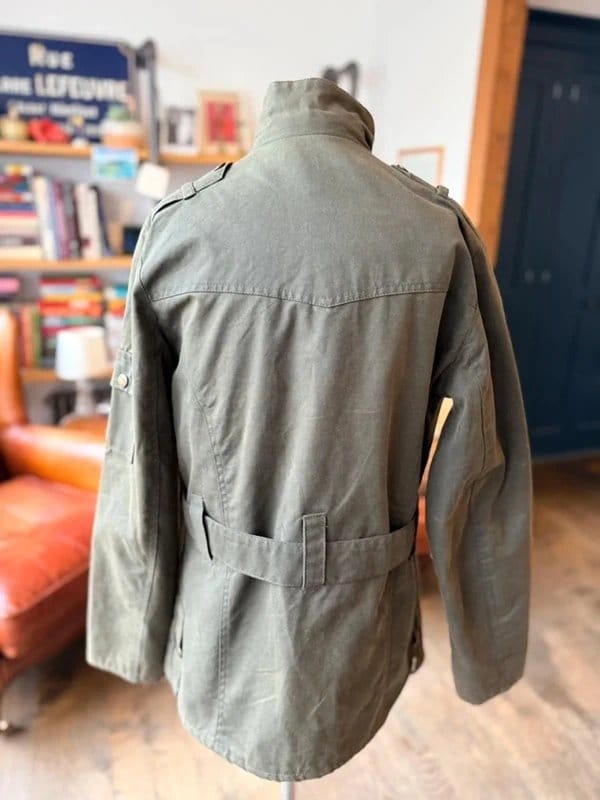 Hoggs of Fife Hoggs of Fife Cheltenham wax jacket belted country equestrian UK 10 - 1