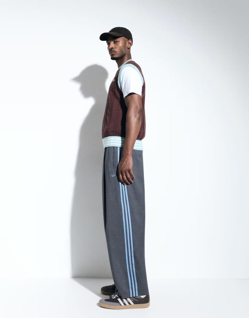 ASOS adidas Originals x ASOS barrel leg joggers in grey - 1