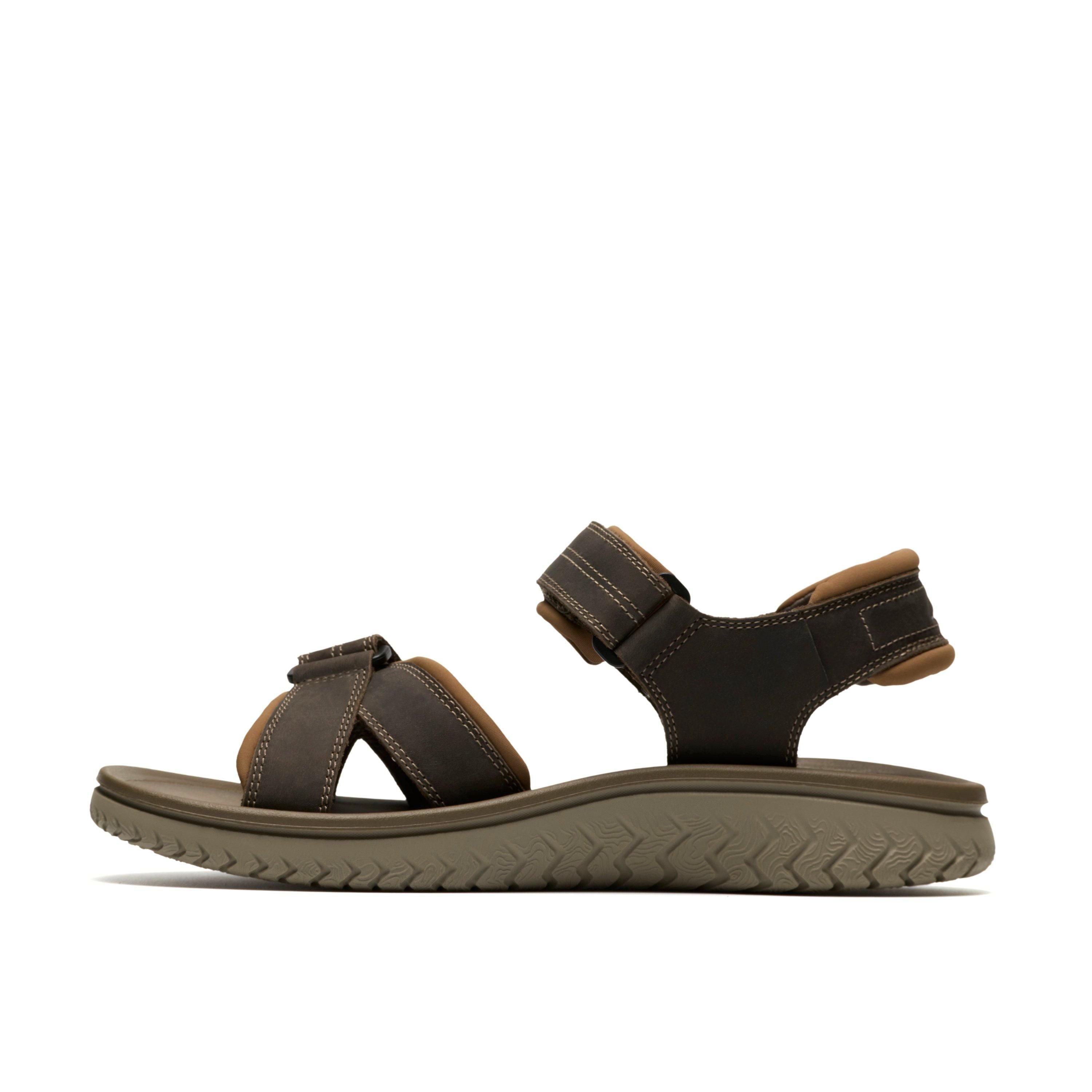 Clarks Clarks Men's Wesley Shore Taupe Flat Sandals, Two Part Sandals in Brown - 2