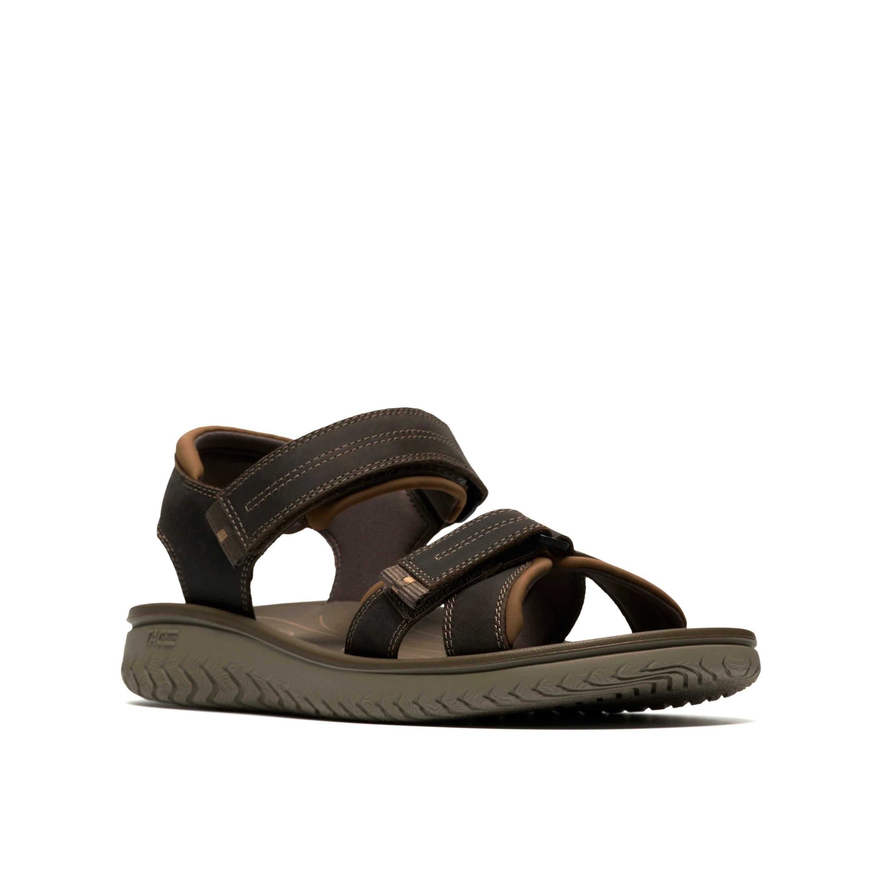 Clarks Clarks Men's Wesley Shore Taupe Flat Sandals, Two Part Sandals in Brown - 4