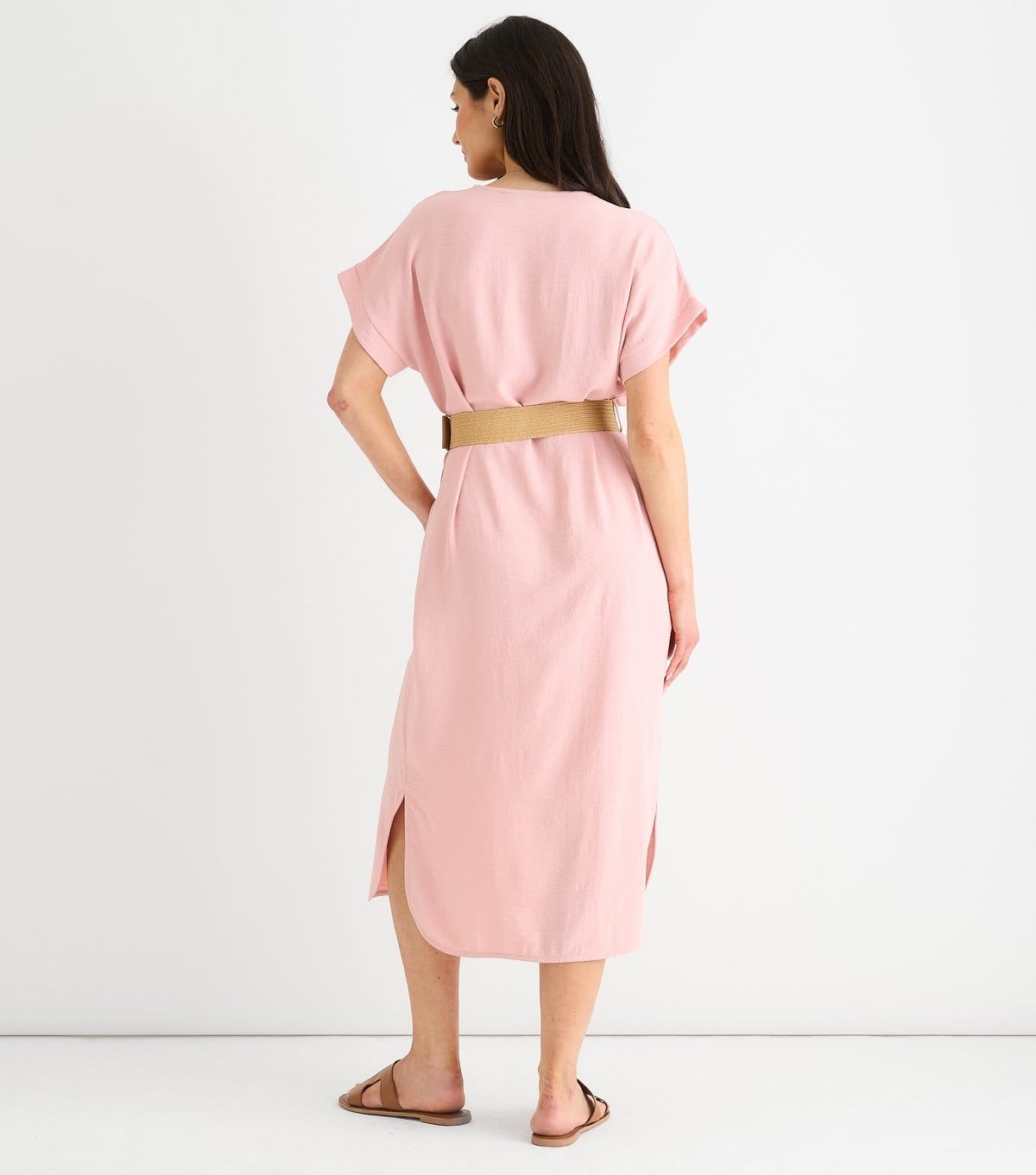 Gini London Women's Pink Oversized Midi Dress Gini London New Look - 4