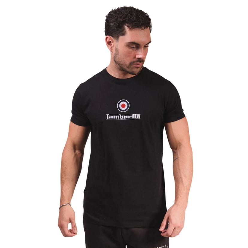 Lambretta Lambretta Men's Logo T-Shirt in Black - 1
