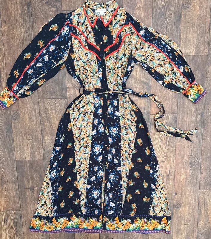 Warehouse RARE!Warehouse Country Cowboy Floral Dress Birthday Hen Party Brunch Gig Statement