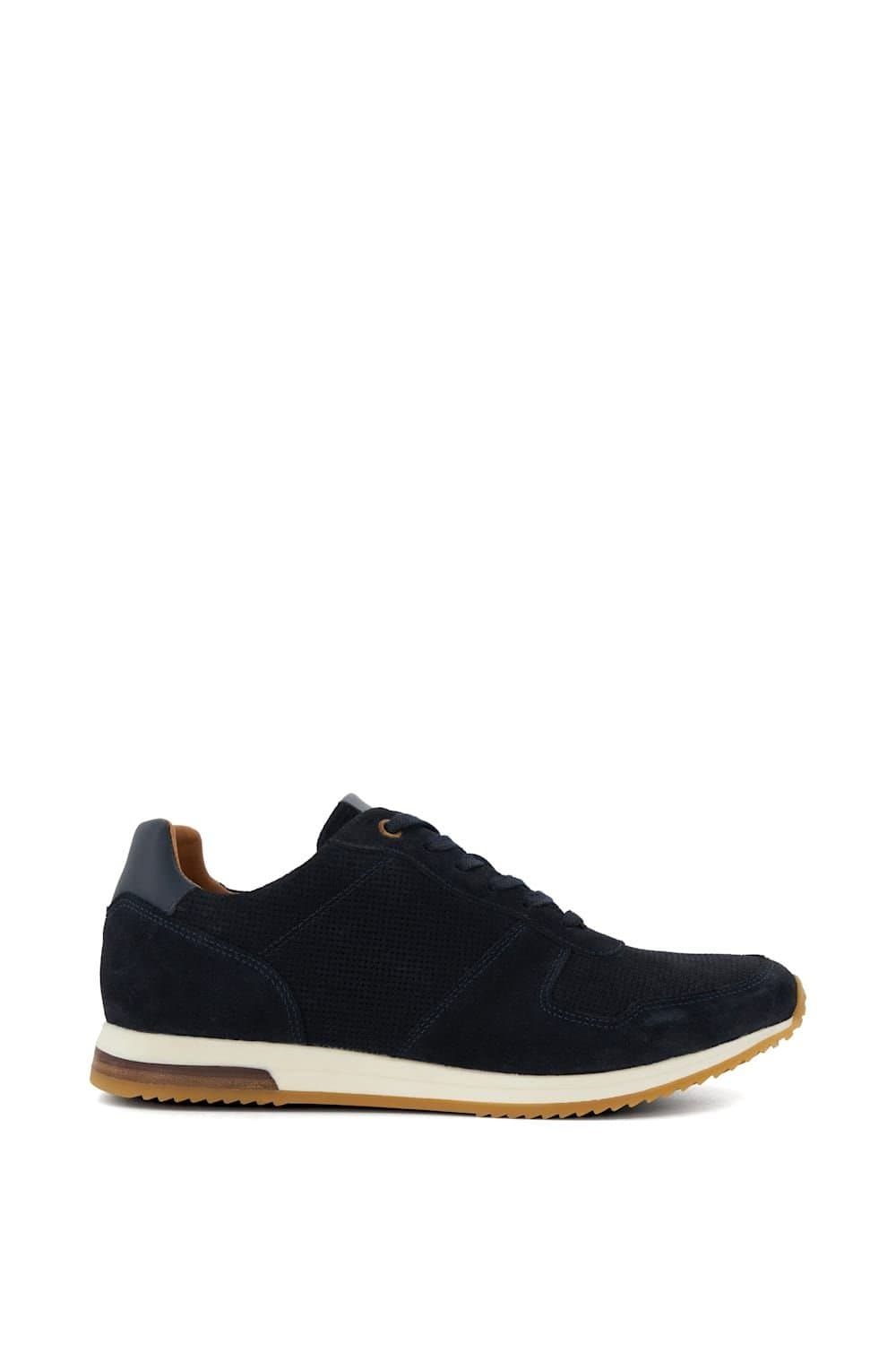 Dune London Dune London Men's 'Trilogy' Suede Trainers in Blue