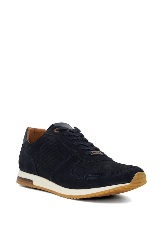 Dune London Dune London Men's 'Trilogy' Suede Trainers in Blue - 2