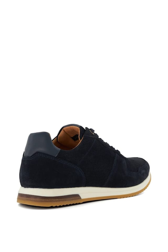 Dune London Dune London Men's 'Trilogy' Suede Trainers in Blue - 3