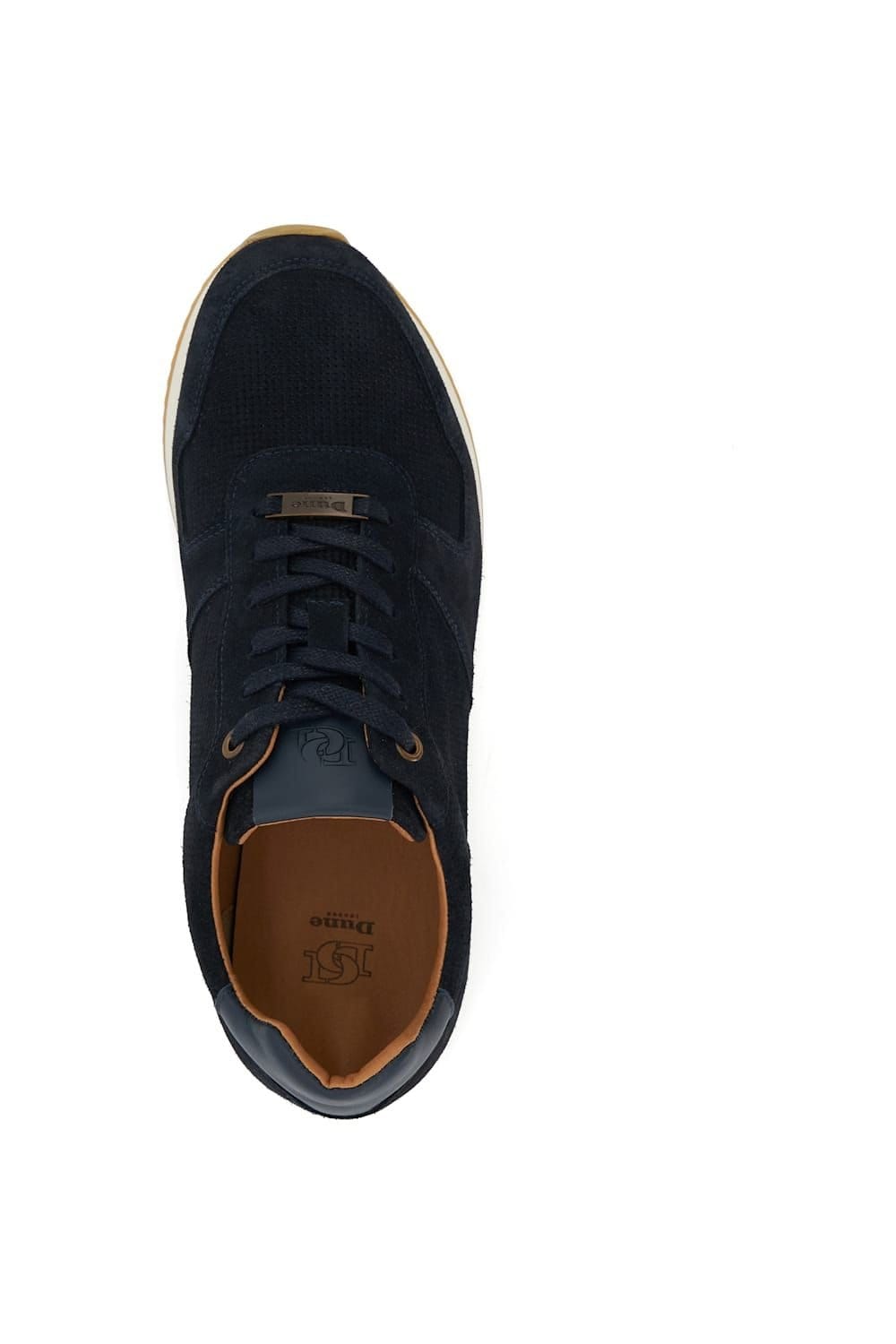 Dune London Dune London Men's 'Trilogy' Suede Trainers in Blue - 4