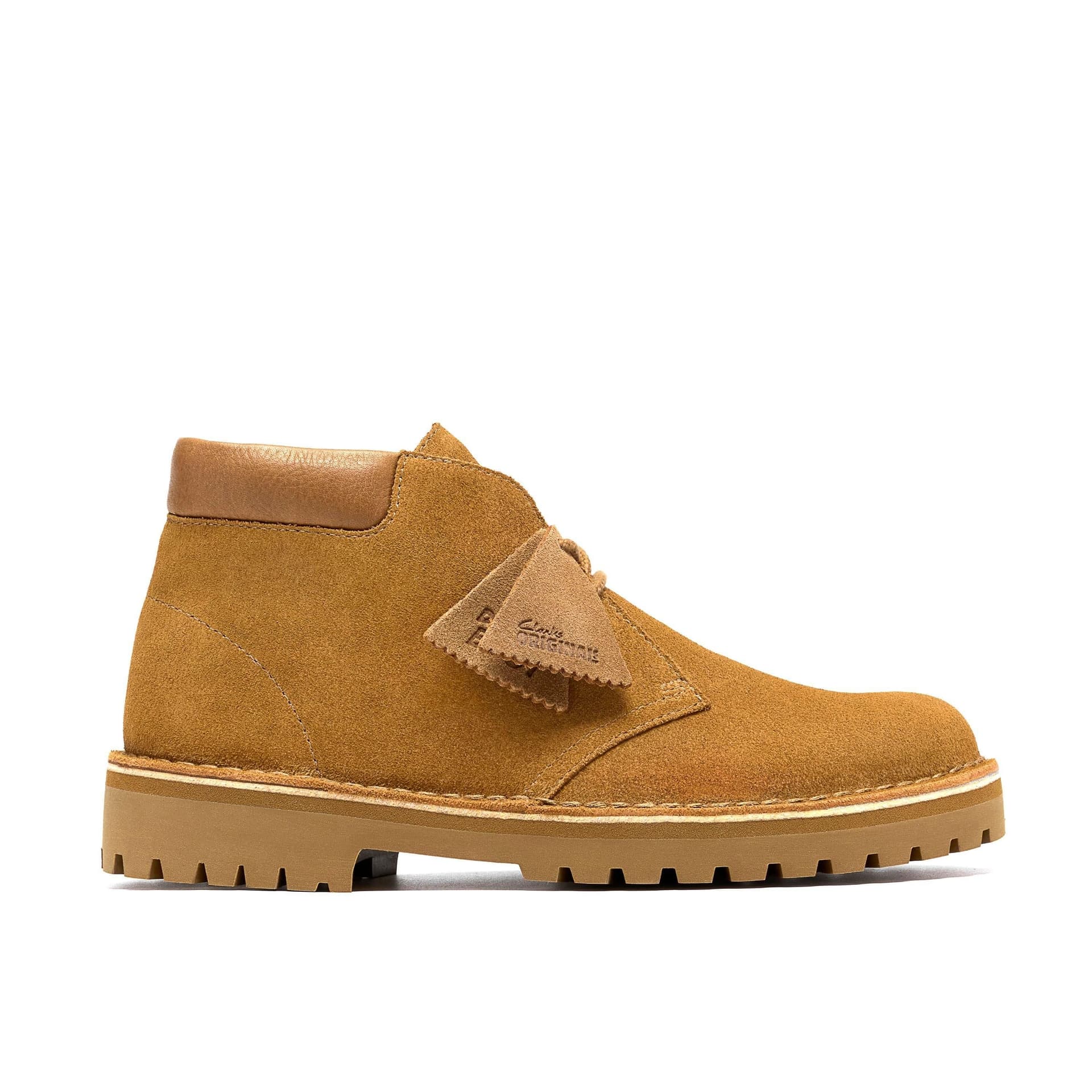 Clarks Clarks Men's DSRT 2456 Rock Light Tan Suede Ankle Boots, Lace Up in Brown