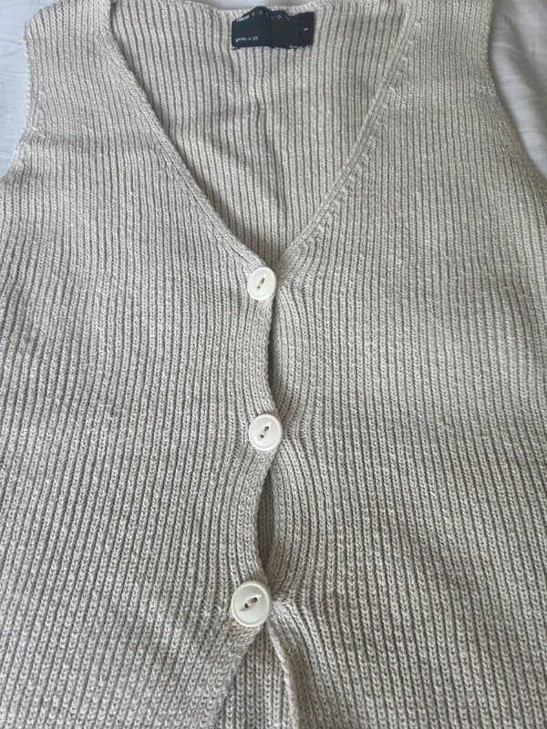 ASOS Design Cream knit top