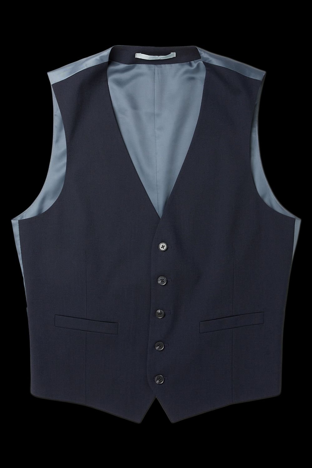 Burton Burton Men's Navy Slim Fit Essential Waistcoat - 4