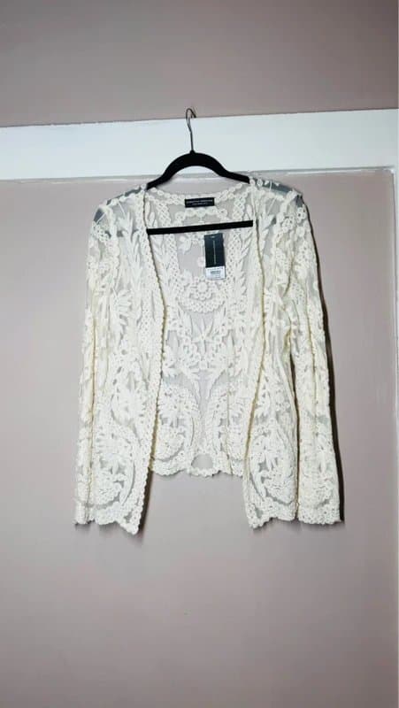 Dorothy Perkins Dorothy Perkins cream lace jacket cardigan UK 14 BNWT