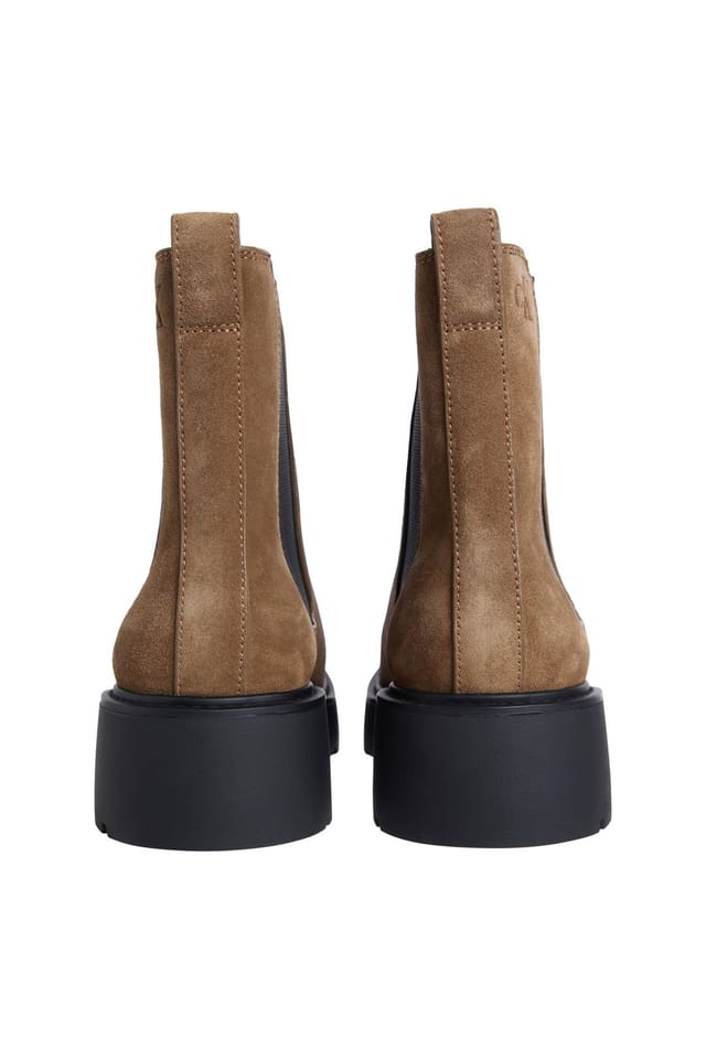 Calvin Klein Calvin Klein Women's Chunky Chelsea Boot Suede Classic Taupe - 3