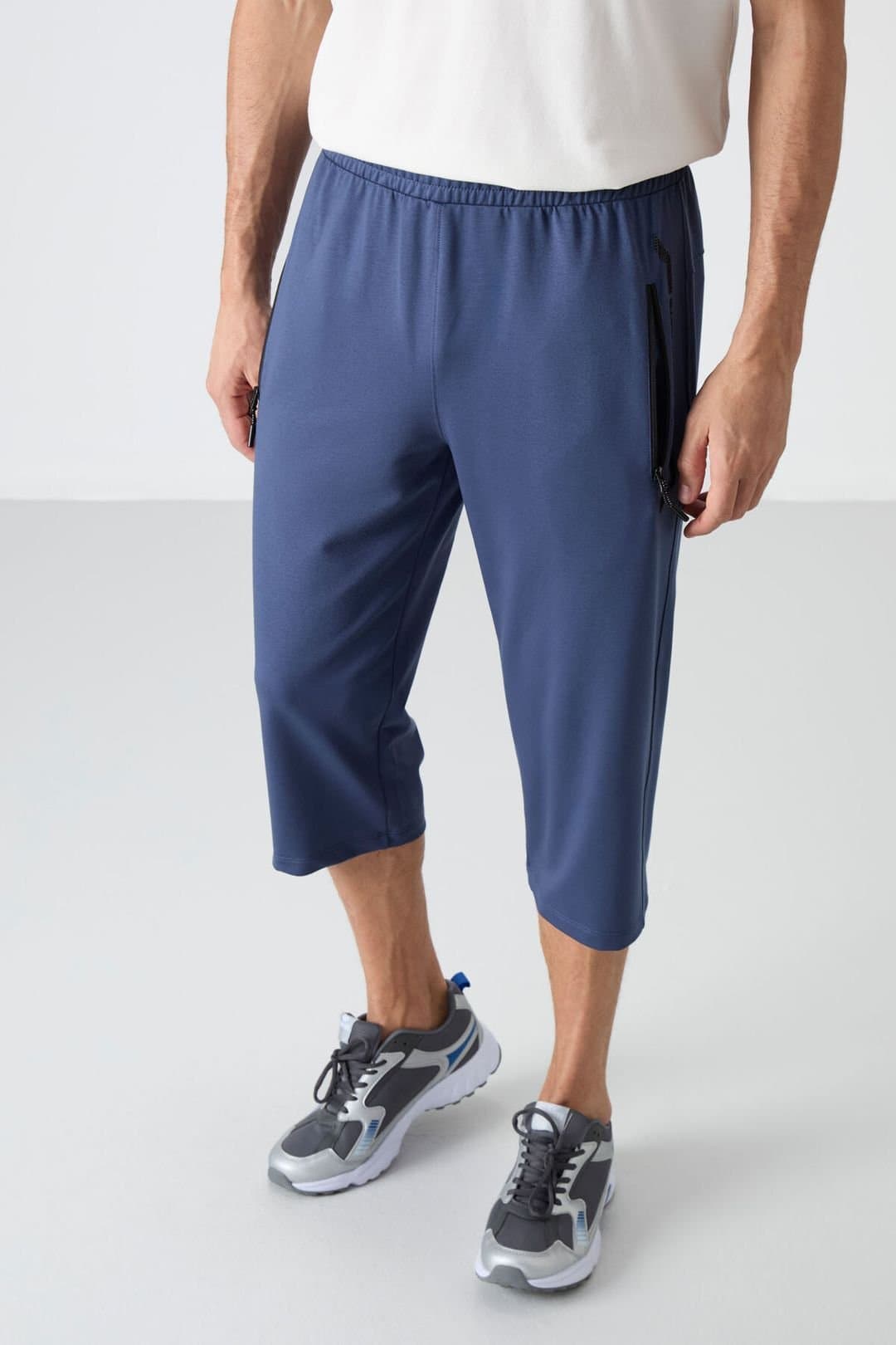 Tommy Life Tommy Life Men's Capri Cycling Shorts in Indigo