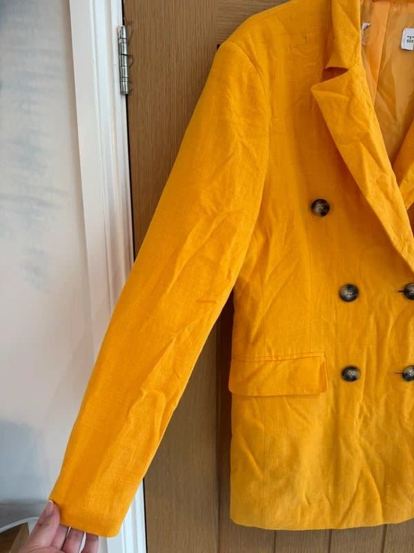 ASOS ASOS mustard linen blazer size 8