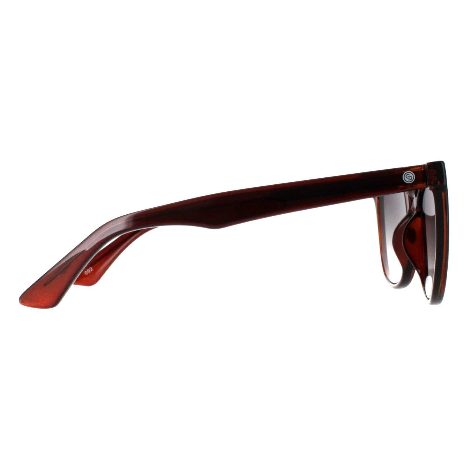 SMARTY SMARTY Women's Round Transparent Brown Grey SB2312 - 4
