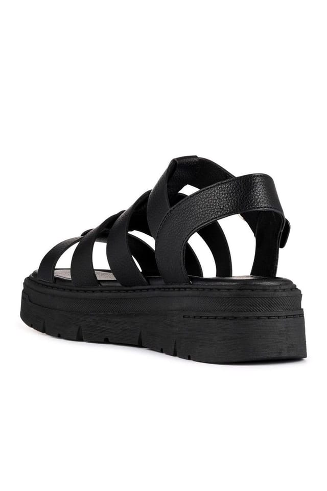 Bellissimo Bellissimo Women's Chunky Buckle-Fasten Sandals in Black - 3