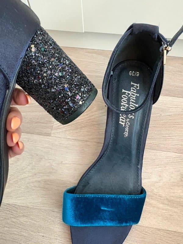 New Look New look glitter heel sandals size 6