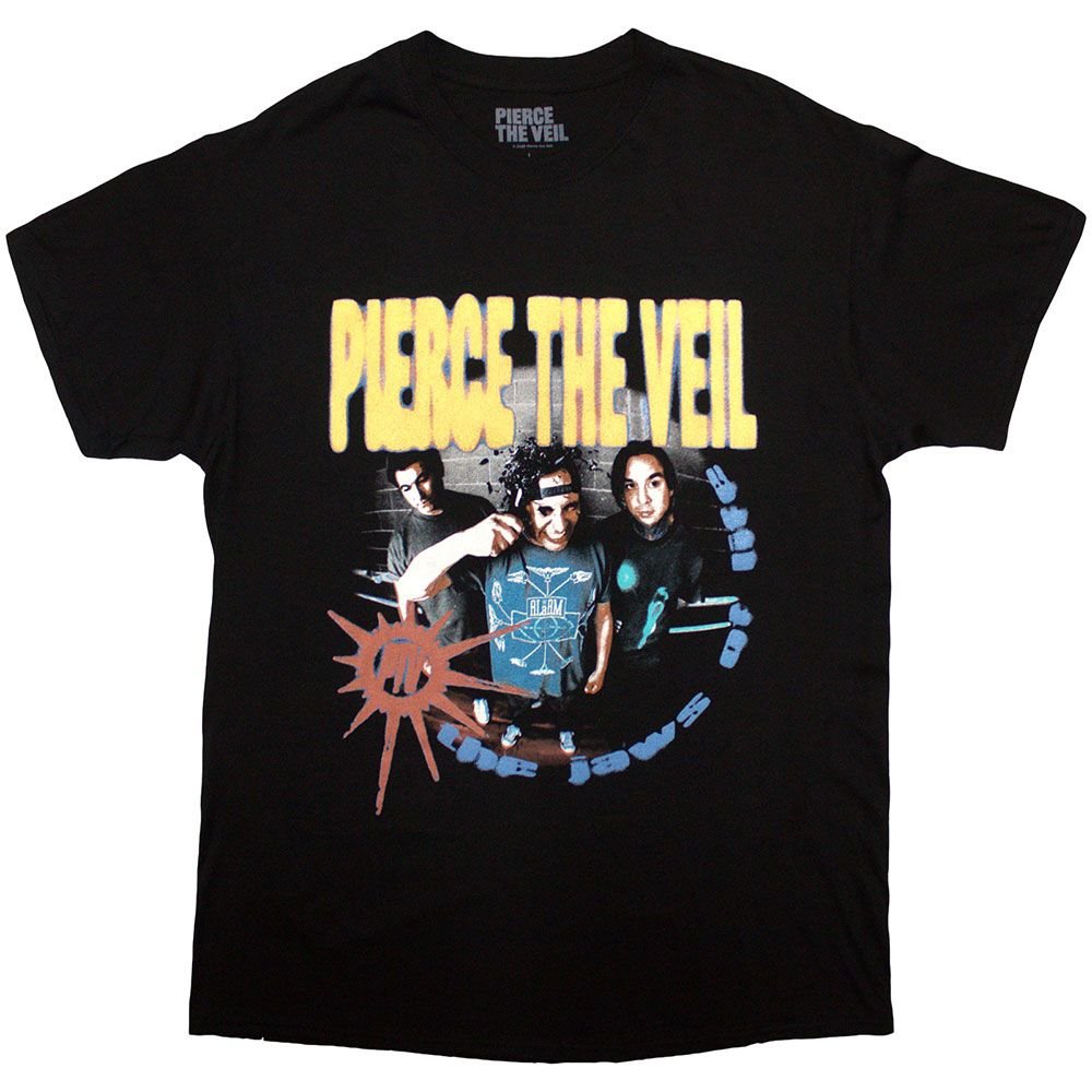 Pierce The Veil Pierce The Veil Men's I Can´t Hear You Back Print T-Shirt in Black - 3