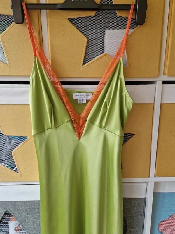 Never Fully Dressed Never fully dressed women's Lime and Coral Lily dress size 10