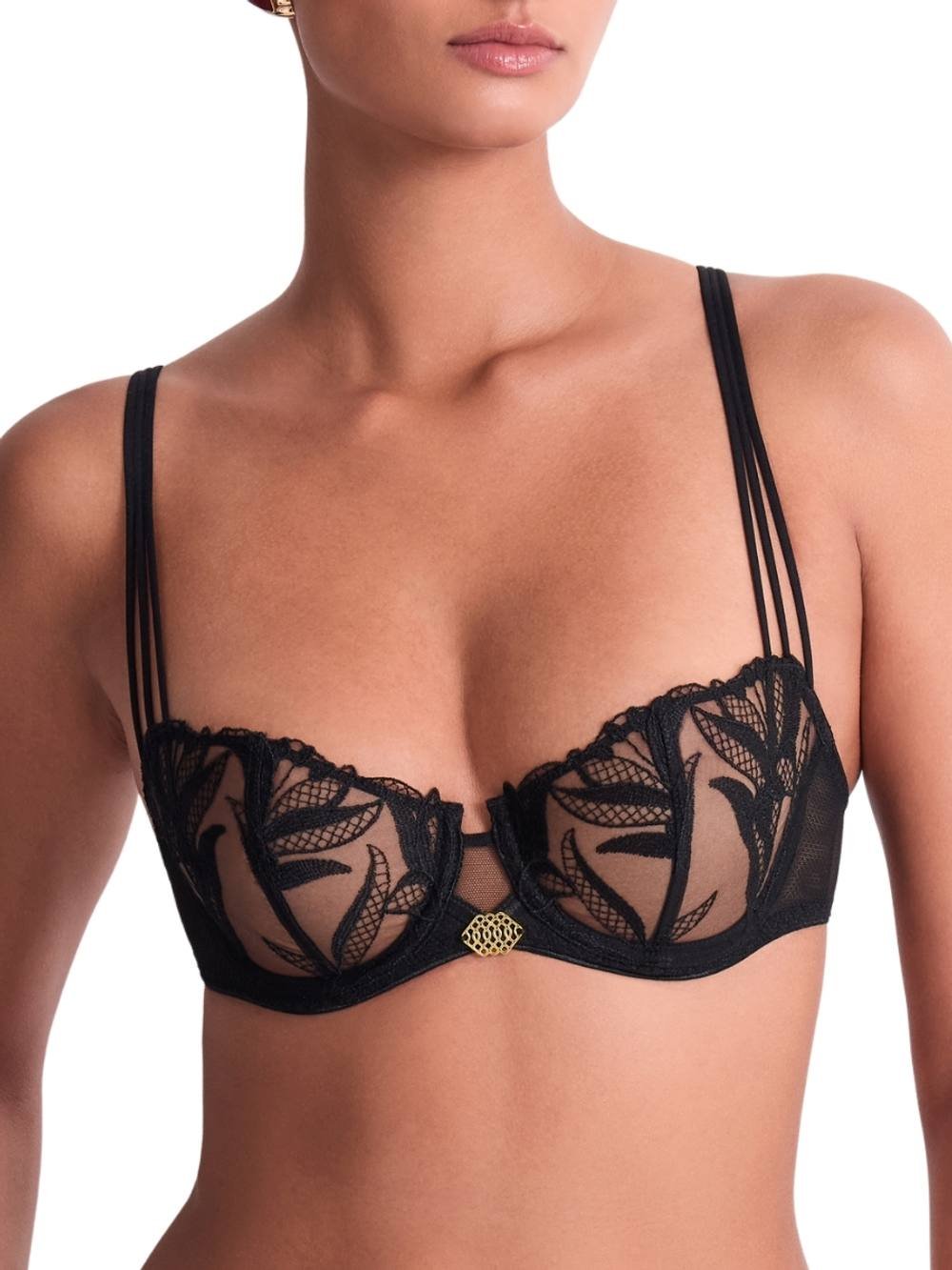 Aubade Aubade Women's Sweet Euphoria Half Cup Bra in Black - 2
