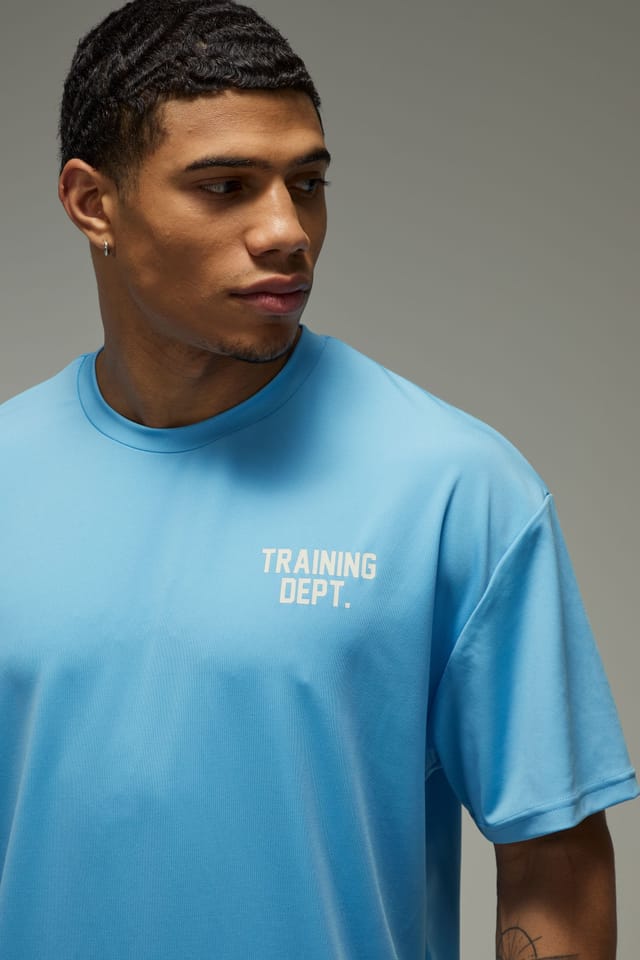 Training Dept. Training Dept. Men's Training Dept Performance Oversized T-shirt in Blue - 3
