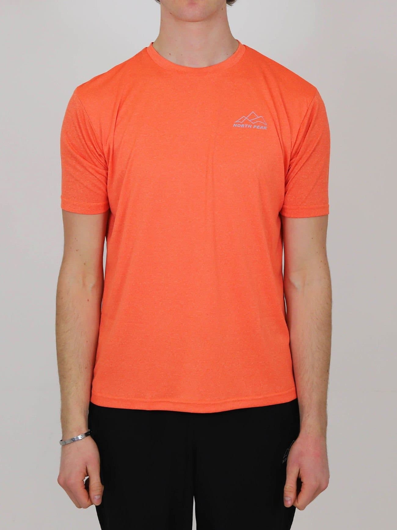 North Peak North Peak Men's Cornice T-Shirt Charcoal in Orange