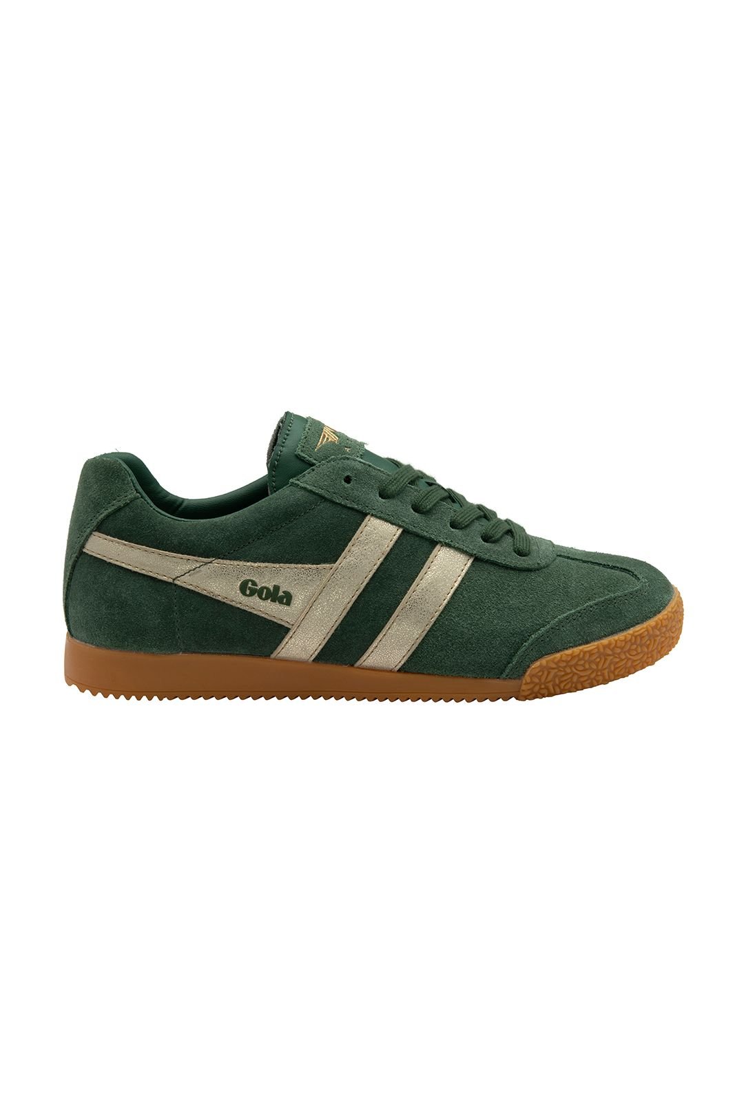 Gola Classics Gola Classics Women's 'Harrier Mirror' Suede Lace-Up Trainers in Green - 2