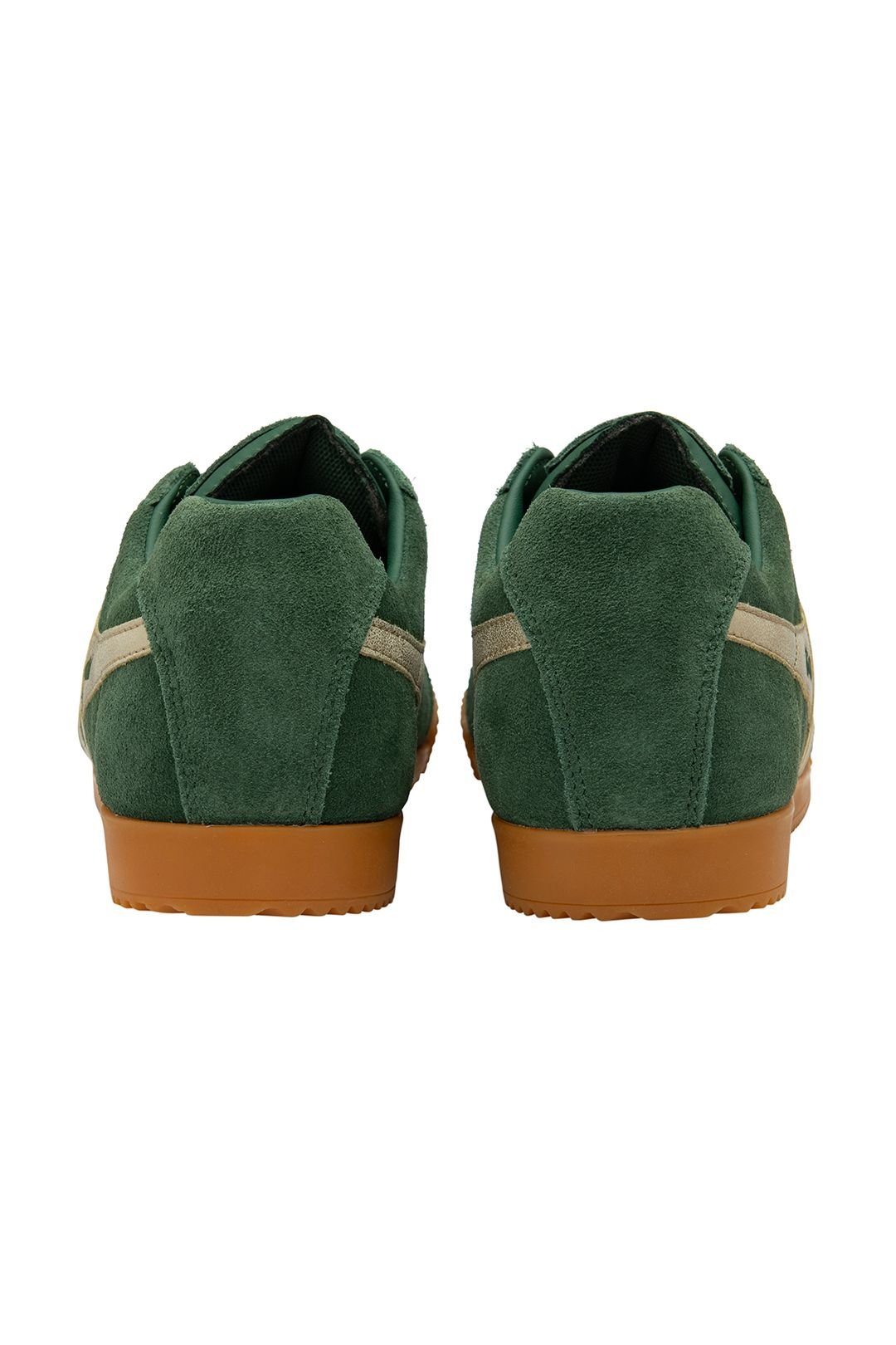 Gola Classics Gola Classics Women's 'Harrier Mirror' Suede Lace-Up Trainers in Green - 4