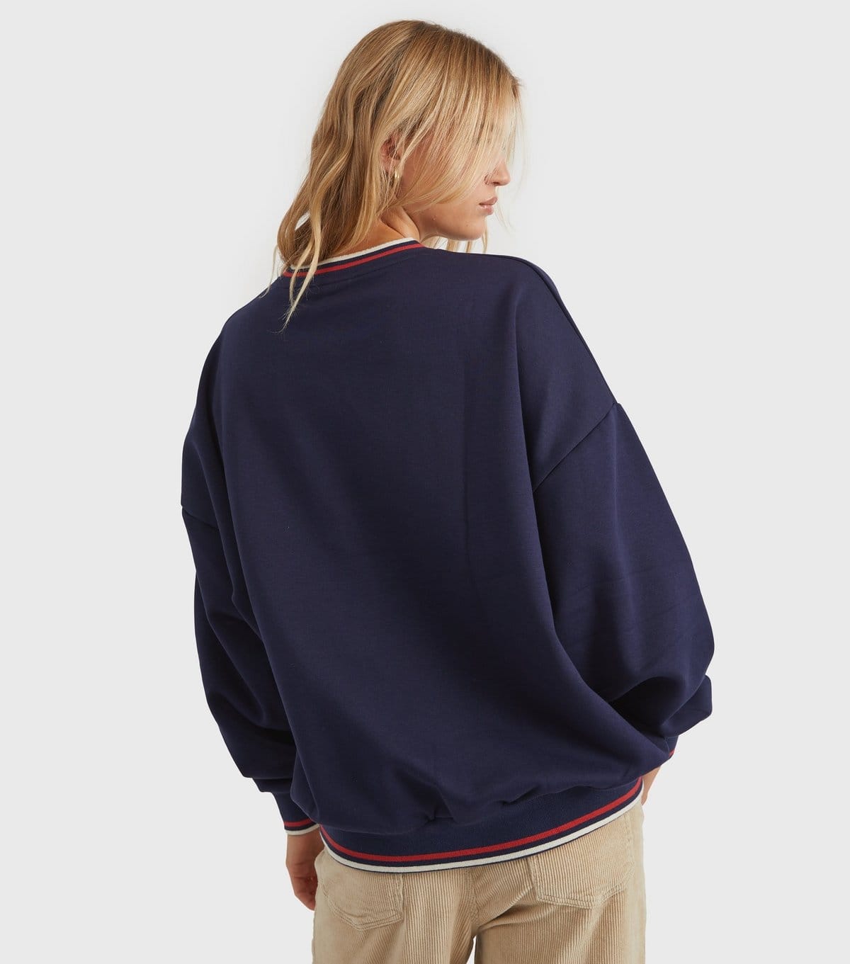 Skinnydip Women's Navy  Mickey Mouse and Friends Embroidered Sweatshirt Skinnydip New Look - 4