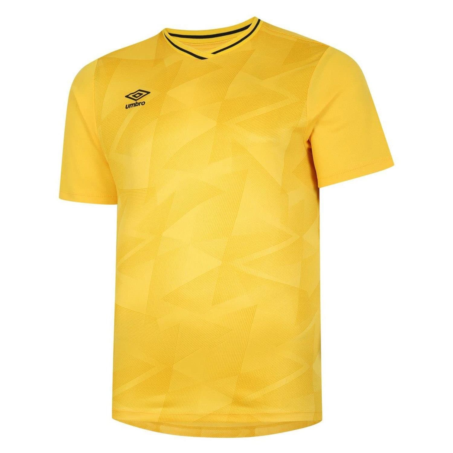 Umbro Umbro Men's Triassic Logo Short-Sleeved Jersey in Mustard