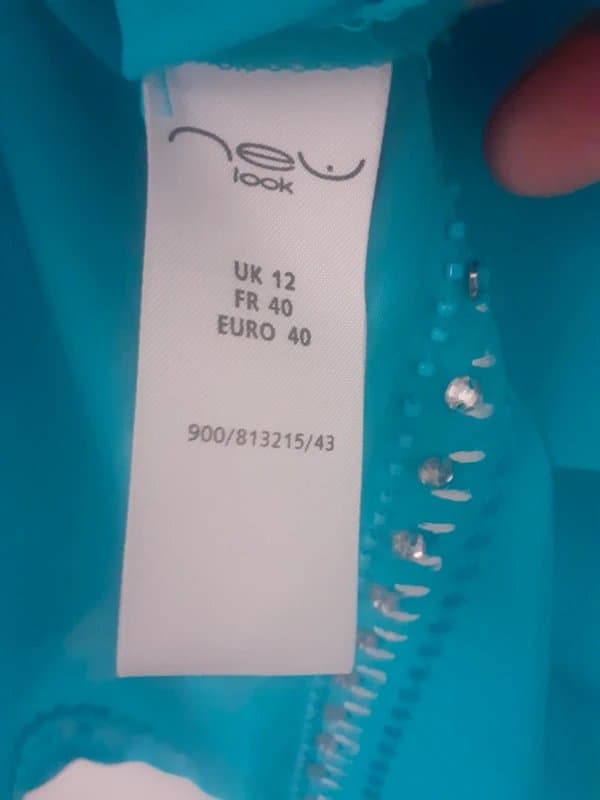 New Look Lovely new look turquoise embellished tunic Size 12