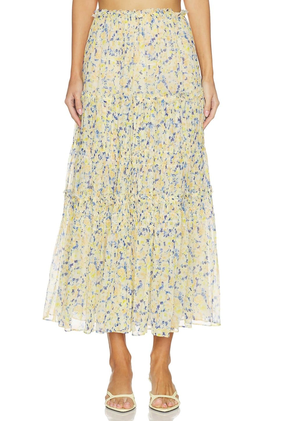 revolve Virginie Silk Skirt