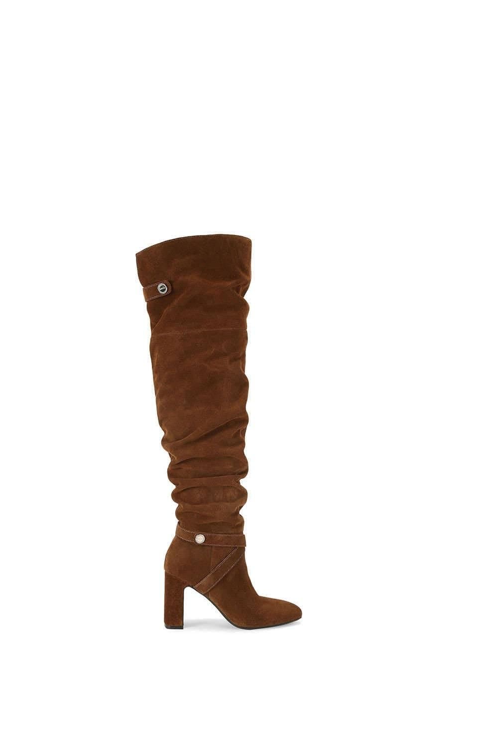 Carvela Carvela Women's 'Jackpot Slouch Otk' Suede Boots in Brown