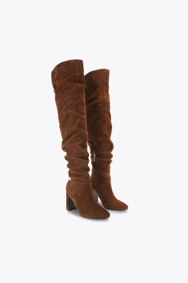 Carvela Carvela Women's 'Jackpot Slouch Otk' Suede Boots in Brown - 2