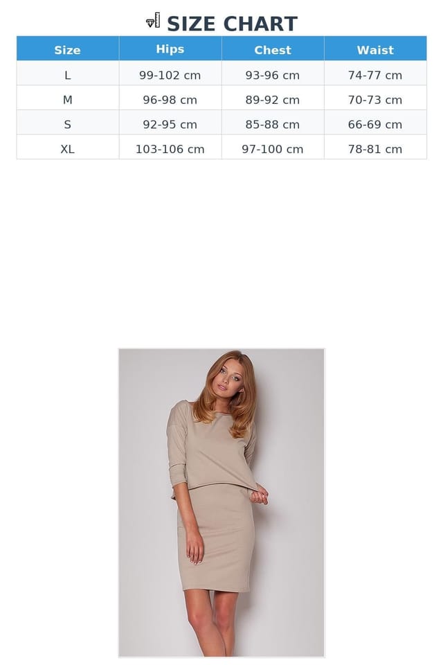 Love Lace Love Lace Women's Cotton Day Dress with Blouse Skirt Look in Beige - 2